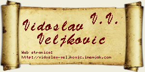 Vidoslav Veljković vizit kartica